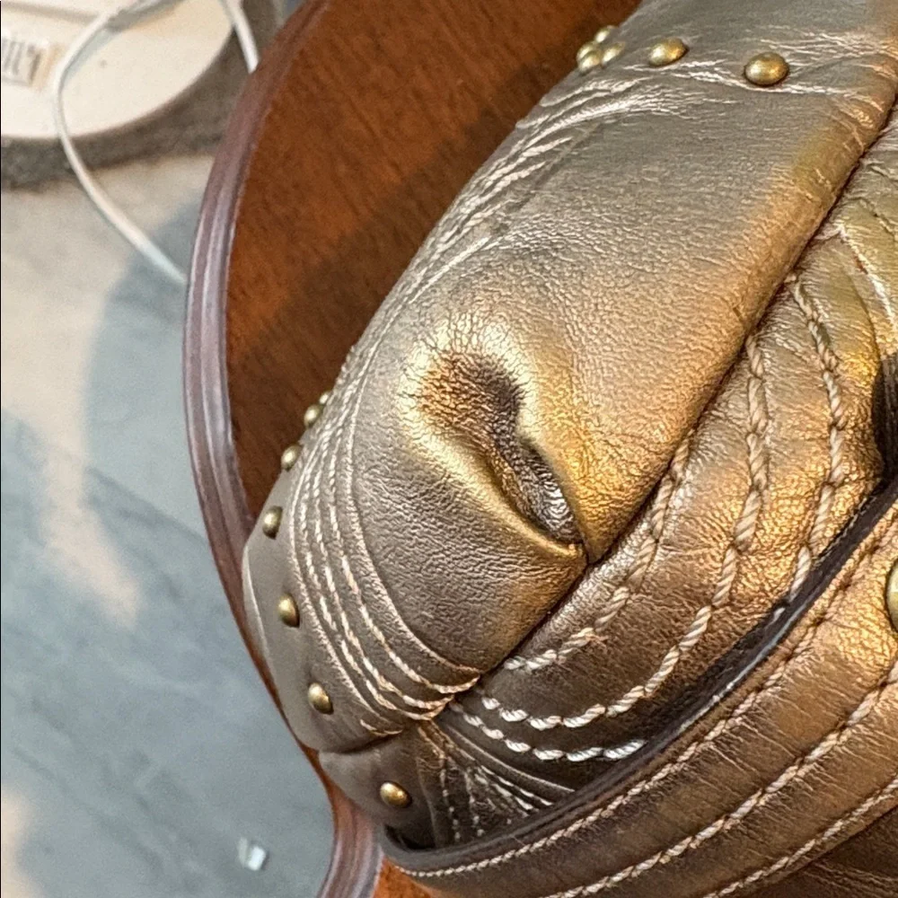 Coach Alex RARE convertible bag satchel shoulder Crossbody  leather  gold studs